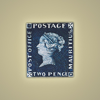 3- Mauritius - Two Penny Blue