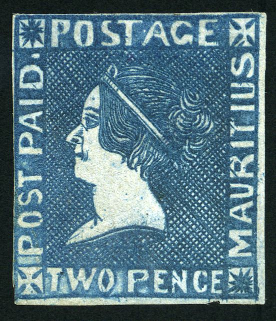 Mauritius 1859 Sherwin unused (SG40), one of only six mint examples recorded