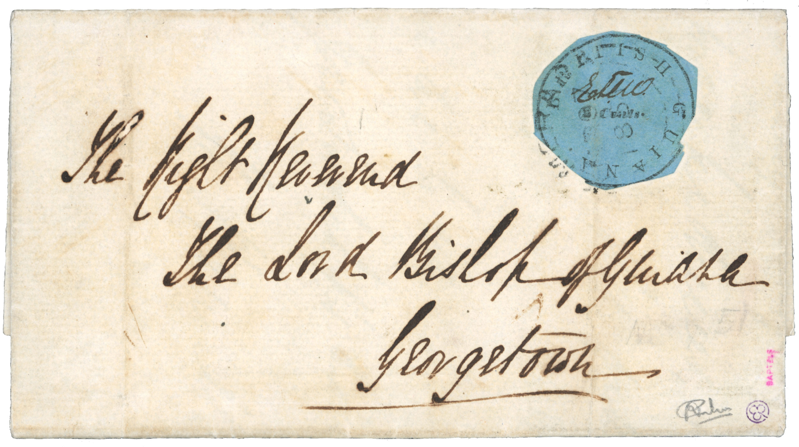 Cover British Guiana 12 cents