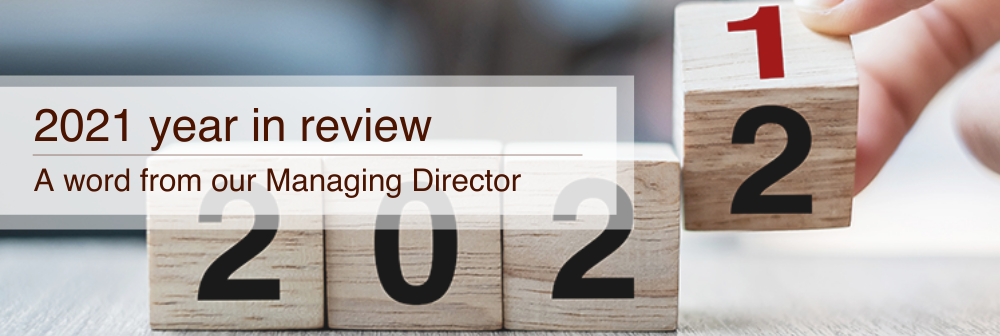 A word from our managing director