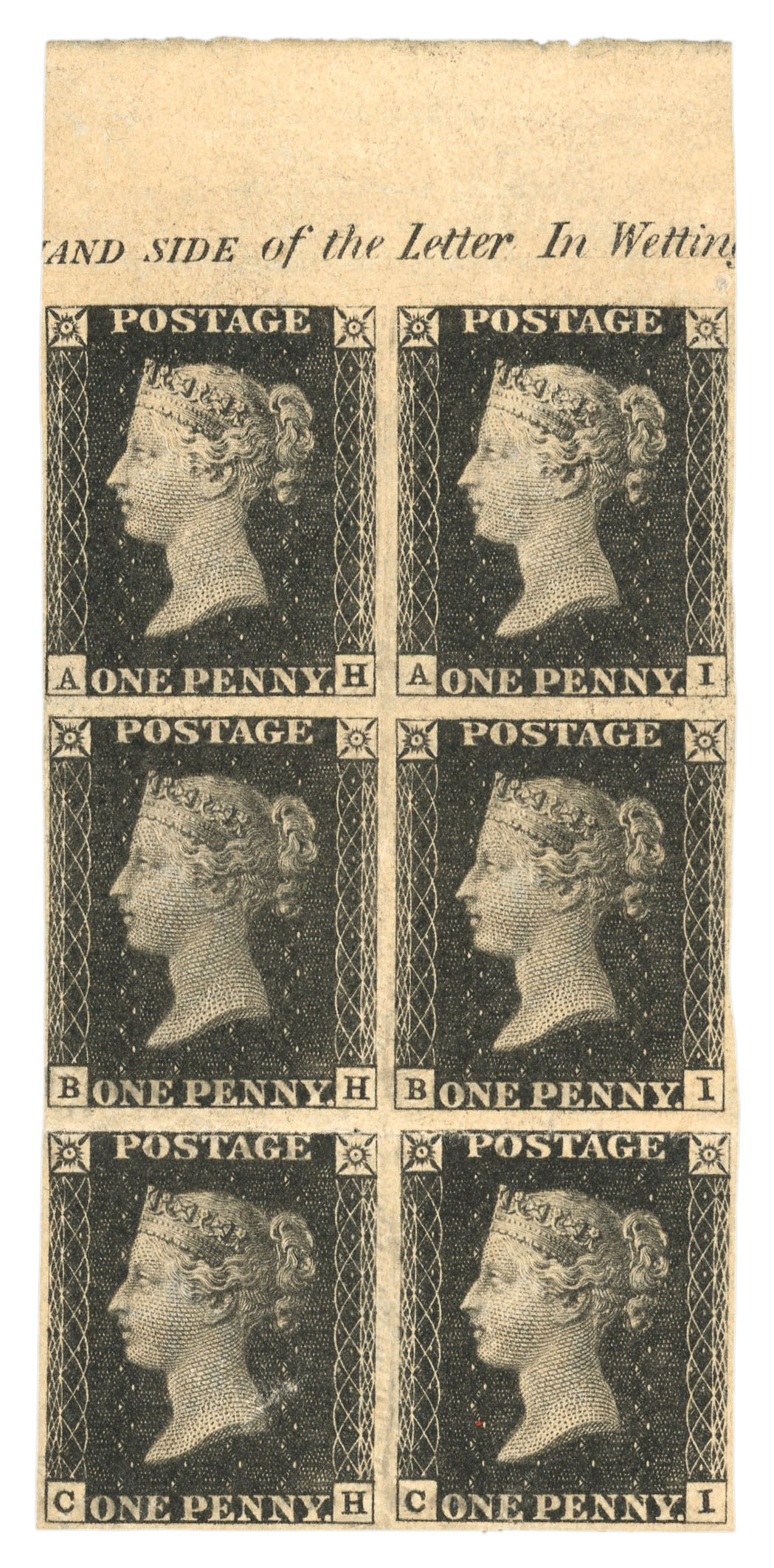 The Famous Ferry Mint Block of Six from Plate Eleven