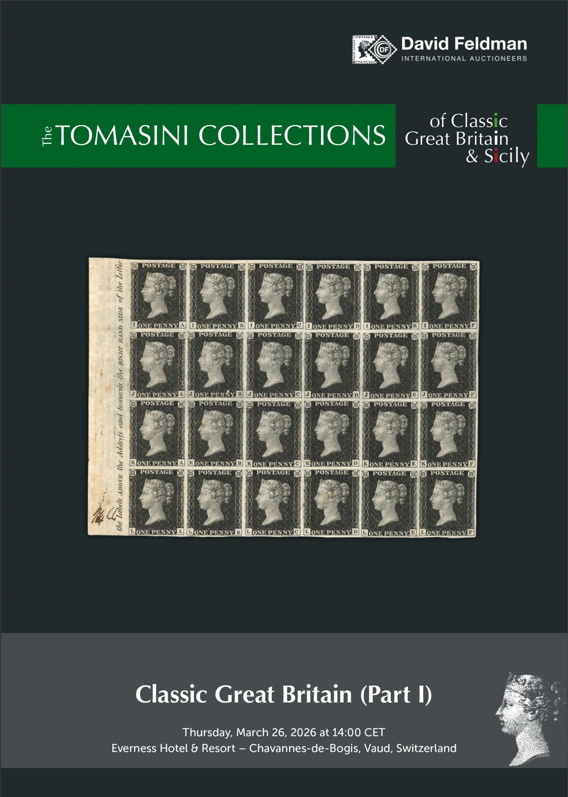 Tomasini Collection of Great Britain stamp auction catalogue