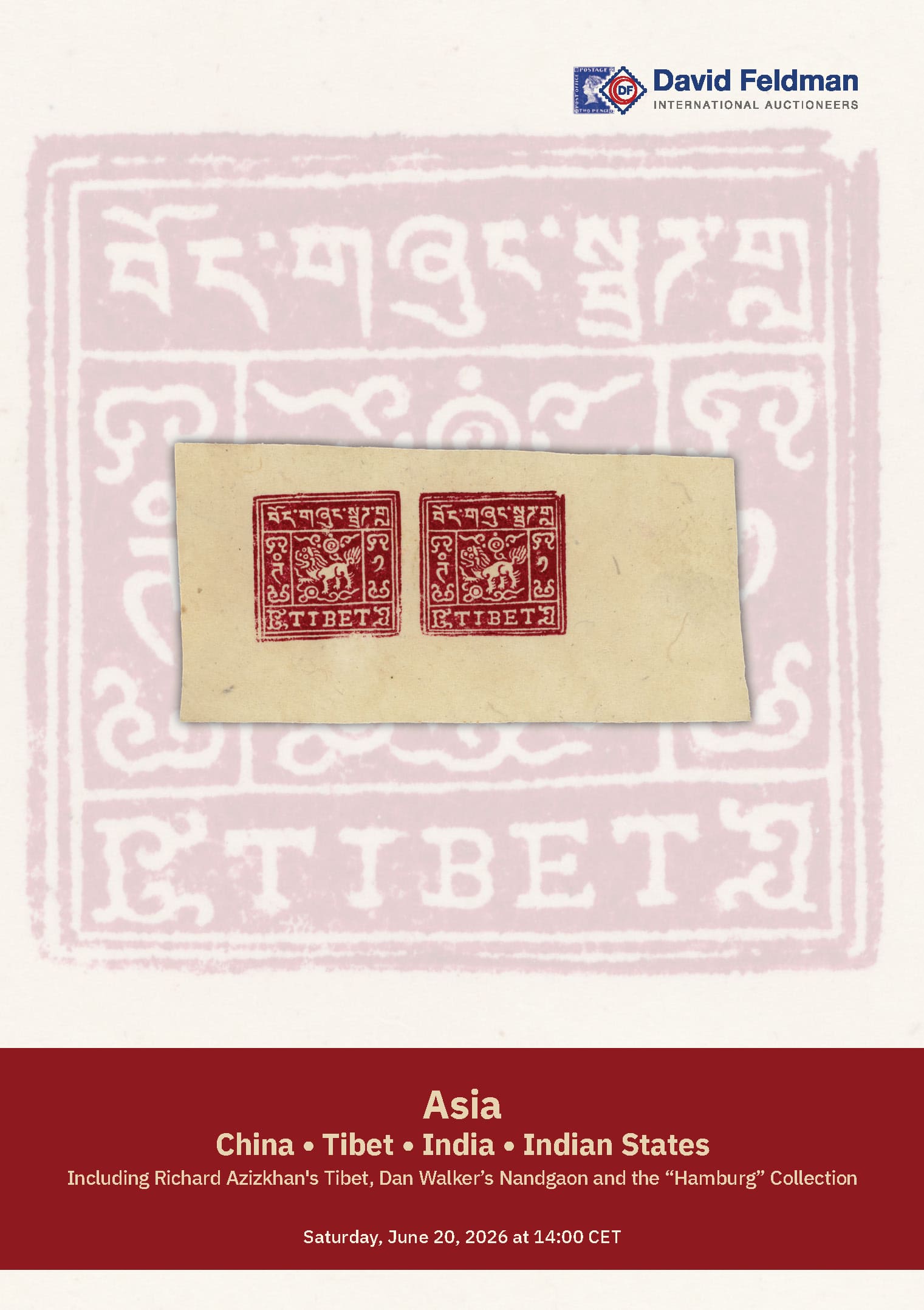 Asia stamp auction catalogue cover
