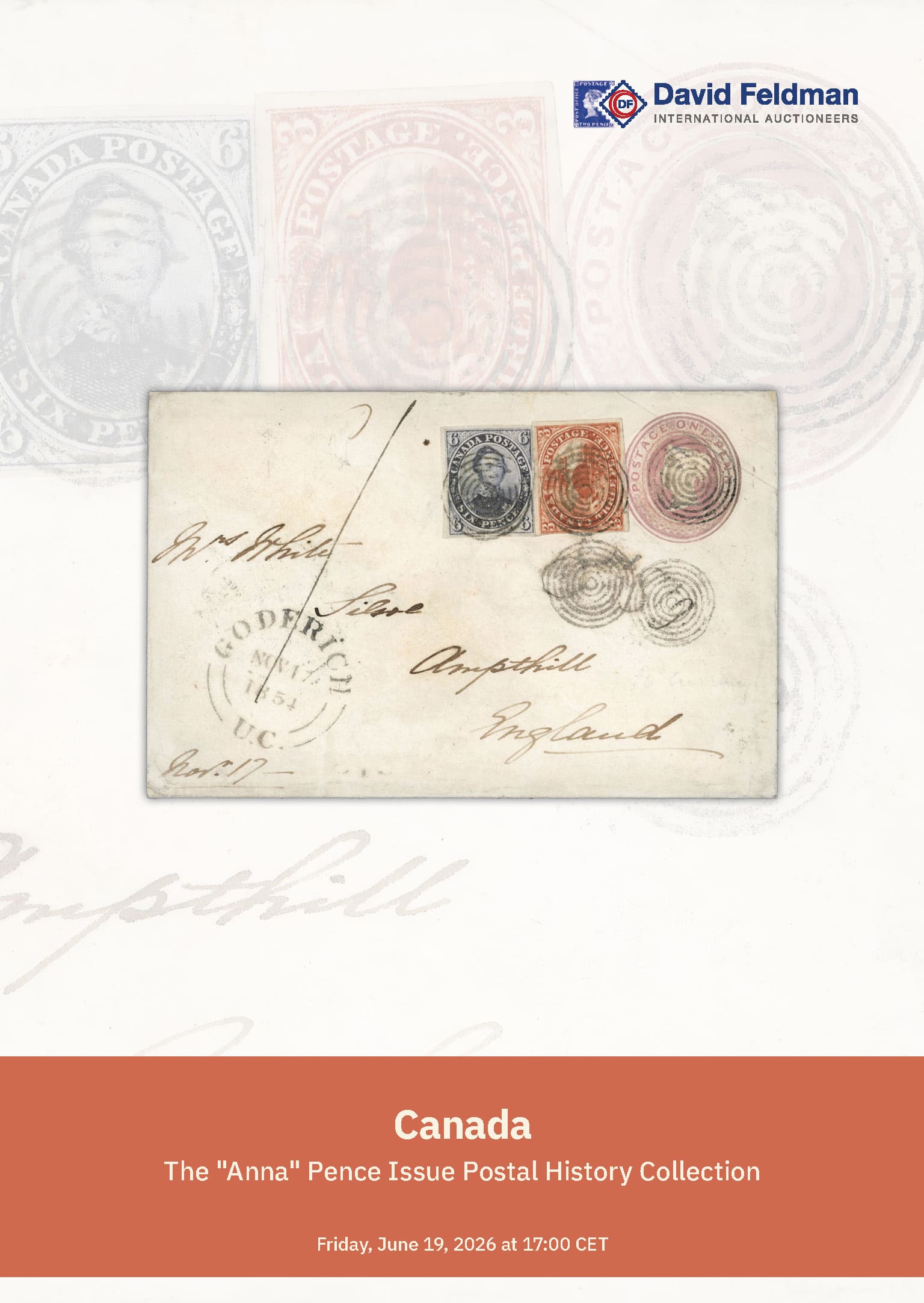 Canada stamp auction catalogue cover