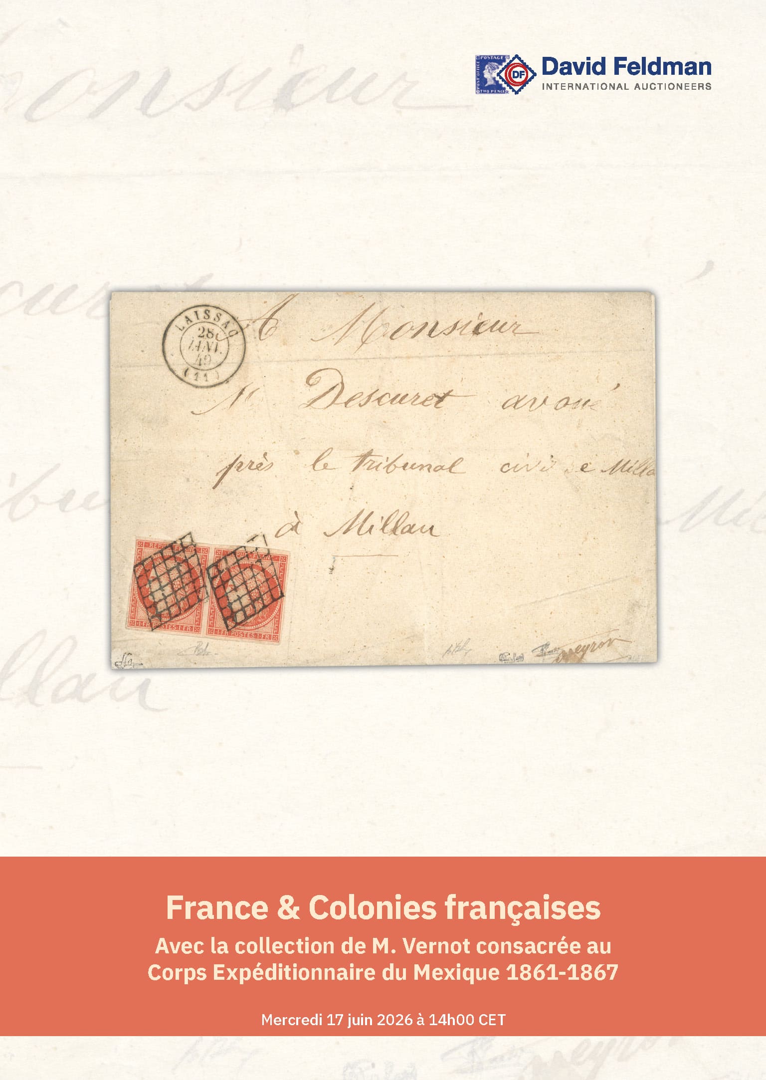 France stamp auction catalogue cover