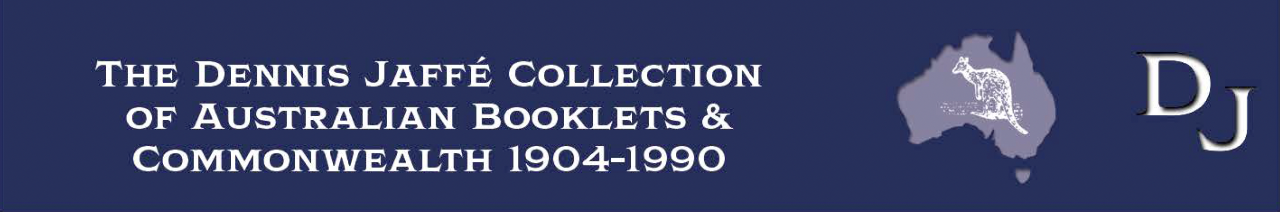 La collection Dennis Jaffé de carnets et Commonwealth d’Australie, 1904–1990